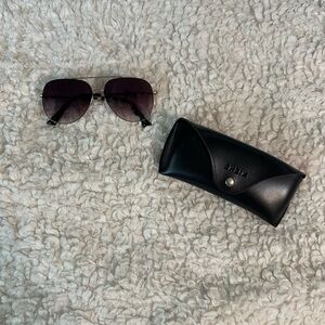 Sunglasses with silver accents